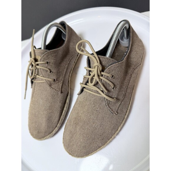Patara Mens Nomad Canvas Lace Up Espadrille Shoes Cork Insoles EU 41 US 8 Beige main image 14